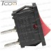 Купить Переключатель Daier KCD1-101, ON-OFF, 2pin, 10A 125V/6A 250V, красный по выгодной цене