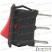 Купить Переключатель Daier KCD1-102, ON-ON, 3pin, 10A 125V/6A 250V, красный по выгодной цене