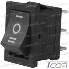 Переключатель Daier KCD1-2-103, ON-OFF-ON, 3pin, 10A 125V/6A 250V, чёрный