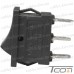 Купить Переключатель Daier KCD1-2-103, ON-OFF-ON, 3pin, 10A 125V/6A 250V, чёрный по выгодной цене