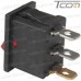 Фото, характеристики, описание Переключатель Daier KCD1-2-101N RD, с подстеткой, ON-OFF, 3pin, 10A 125V/6A 250V, красный