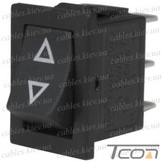 Переключатель Daier KCD1-2-103 BK, ON-OFF-ON, 3pin, 6A 250VAC