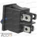 Фото, характеристики, описание Переключатель Daier KCD1-4-201N, с подсветкой, ON-OFF, 4pin, 6A 250V, синий