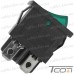 Купить Переключатель Daier KCD1-4-201N, с подсветкой, ON-OFF, 4pin, 6A 250V, зелёный по выгодной цене