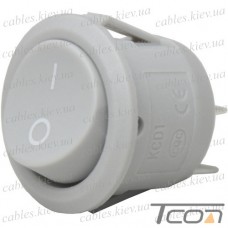 Переключатель Daier KCD1-5-101, ON-OFF, 2pin, 6A 250V, серый