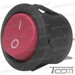 Переключатель Daier KCD1-5-101, ON-OFF, 2pin, 6A 250V, красный