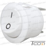 Переключатель Daier KCD1-5-102, ON-ON, 3pin, 6A 250V, белый