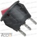 Купить Переключатель Daier KCD1-5-103, ON-OFF-ON, 3pin, 6A 250V, красный по выгодной цене