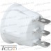 Фото, характеристики, описание Переключатель Daier KCD1-5-103, ON-OFF-ON, 3pin, 6A 250V, белый