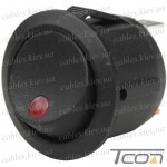 Переключатель Daier KCD1-5-101EN RD, ON-OFF, 3pin, 6A 250VAC