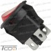 Купить Переключатель Daier KCD1-8-201N, с подсветкой, ON-OFF, 4pin, 6A 250V, красный по выгодной цене