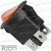 Купить Переключатель Daier KCD1-8-201N, с подсветкой, ON-OFF, 4pin, 6A 250V, жёлтый по выгодной цене
