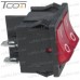Купить Переключатель Daier KCD1-6-2101 RD, ON-OFF, 4pin, 6A 250VAC (без подсветки) по выгодной цене