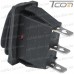 Фото, характеристики, описание Переключатель Daier KCD3-102W RD, ON-ON, 3pin, 15A 250VAC (без подсветки)