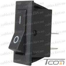 Переключатель Daier KCD3-8-101, ON-OFF, 2pin, 6A 250V, чёрный