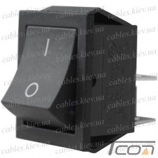 Переключатель Daier KCD2-201, ON-OFF, 4pin, 15A 250V, чёрный
