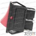 Купить Переключатель Daier KCD2-203, ON-OFF-ON, 6pin, 15A 250V, красный по выгодной цене