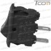 Купить Переключатель малый Daier KCD5-101, ON-OFF, 2pin, 3A 250V, чёрный по выгодной цене