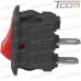 Купить Переключатель малый Daier KCD5-101, ON-OFF, 2pin, 3A 250V, красный по выгодной цене