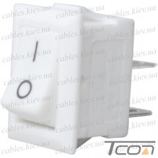 Переключатель малый Daier KCD5-101, ON-OFF, 2pin, 3A 250V, белый