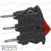 Купить Переключатель малый Daier KCD5-102, ON-ON, 3pin, 3A 250V, красный по выгодной цене
