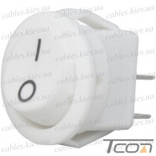 Переключатель малый Daier KCD5-2-101, ON-OFF, 2pin, 3A 250V, белый
