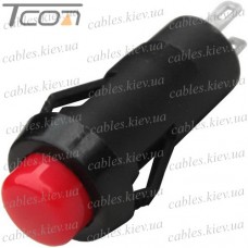 Кнопка Daier DS-211K RD, OFF-ON, 2pin, 1A 250V, красная