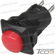 Кнопка Daier DS-226, OFF-ON, 2pin, 1A 250V, красная