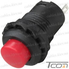 Кнопка Daier DS-228, OFF-ON, 2pin, 1A  250V, красная
