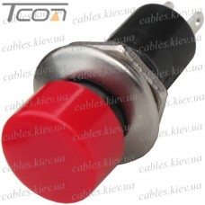 Кнопка Daier PBS-16A, OFF-ON, 2pin, 1A 250V, красная