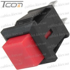 Кнопка Daier DS-431 RD, OFF-(ON), 2pin, 1A 250V