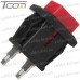 Фото, характеристики, описание Кнопка Daier DS-431 RD, OFF-(ON), 2pin, 1A 250V