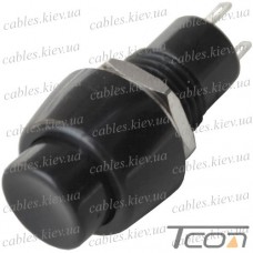 Кнопка Daier DS-450, OFF-ON, 2pin, 1A 250V, чёрная