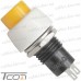 Купить Кнопка Daier DS-451, OFF-(ON), 2pin, 1A 250V, жёлтая, белый корпус по выгодной цене