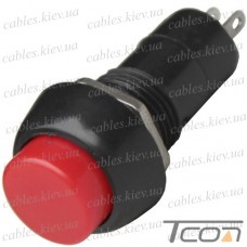 Кнопка Daier PBS-11A, OFF-ON, 2pin, 1A 250V, красная