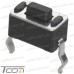 Купить Тактовая кнопка KFC-003C-4.3, OFF-(ON), 2pin, 3.5х6х4.3мм, чёрная по выгодной цене