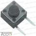 Купить Тактовая кнопка KFC-A06P2-4.3, OFF-(ON), 2pin, 6х6х4.3мм, чёрная по выгодной цене