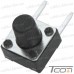 Тактовая кнопка KFC-A06P2-7.0, OFF-(ON), 2pin, 6х6х7.0мм, чёрная рис 4