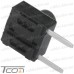 Тактовая кнопка KFC-A06P2-7.0, OFF-(ON), 2pin, 6х6х7.0мм, чёрная рис 5