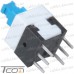 Фото, характеристики, описание Микрокнопка Daier KFC8X8-B, без фиксации, ON-(ON), 6pin, 0,1A 30V (DC)