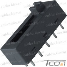 Переключатель ползунковый Daier SS-24N06, с фиксацией, ON-ON-ON-ON, 10pin, 8A 250V (на плату)