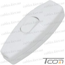 Переключатель шнуровой Daier KCD5-305, ON-OFF, 2A 250V/3A 125V, белый