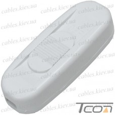 Переключатель шнуровой Daier KCD5-322, ON-OFF, 2A 250V/3A 125V, белый