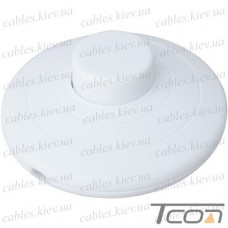 Переключатель шнуровой, напольный, Daier KCD5-317 W, ON-OFF, 2A 250V, белый