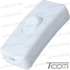 Переключатель шнуровой Daier KCD5-303, ON-OFF, 2A 250V, белый