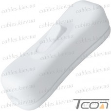 Переключатель шнуровой Daier KCD5-304, ON-OFF, 2A 250V, белый