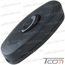 Переключатель шнуровой Daier 8S.304, ON-OFF, 2A 250V/3A 125V, чёрный
