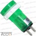 Купить  Светодиодный индикатор Daier XD-15-1, диам.-15мм, 220V, зелёный, пластик по выгодной цене