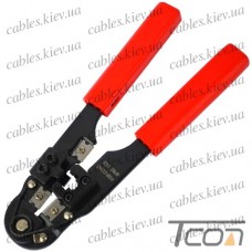 Инструмент обжимной (HT-210C) для 8р8с (RJ-45) разъёмов, Tcom