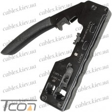 Инструмент HT-7018 для обжима разъёмов RJ-45 (8p8c) Cat5E, Cat6, Cat7, Profix 